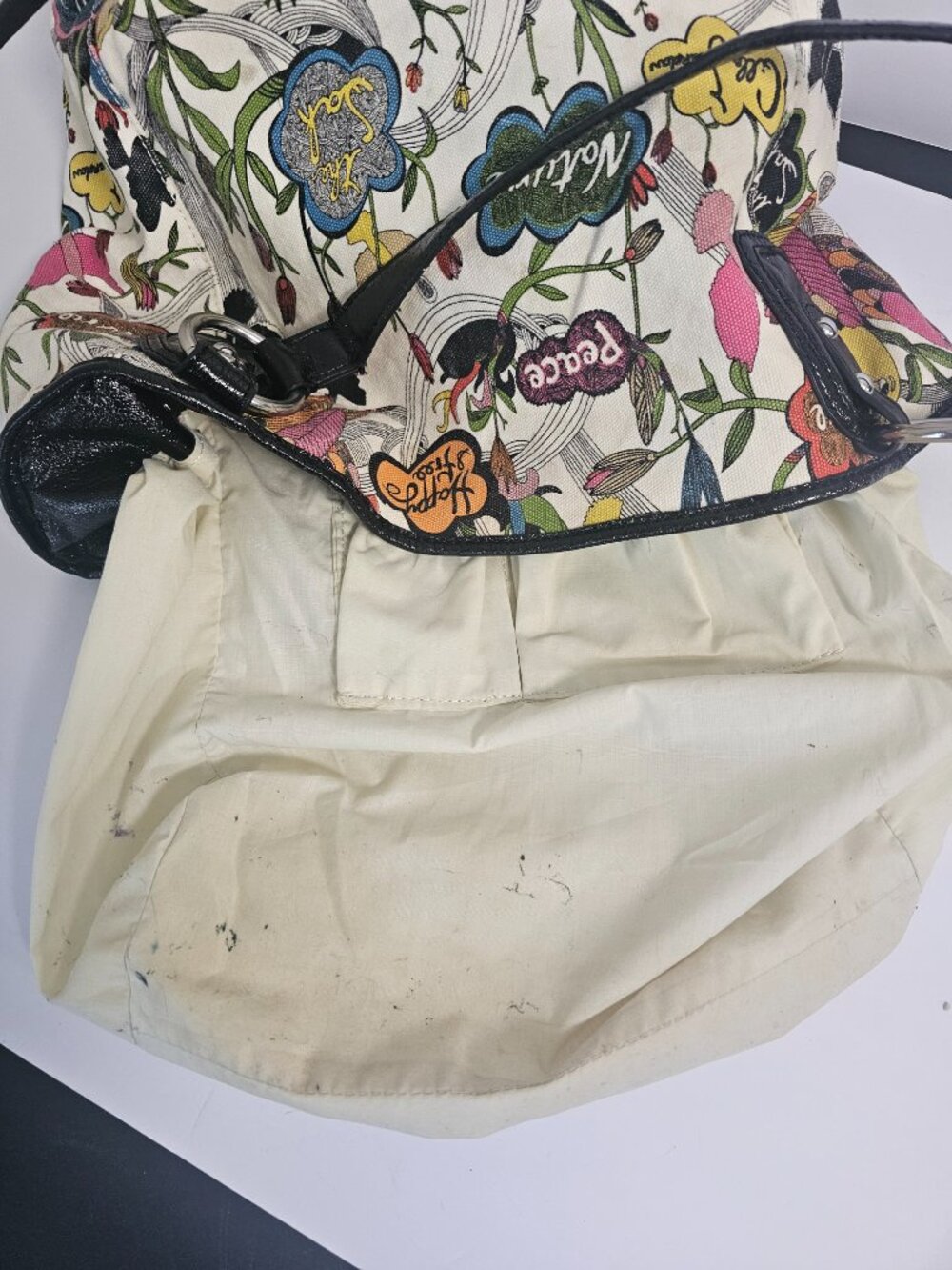 The Sak Bag Shoulder Peace Floral Canvas Boho Casual - Picture 10 of 11